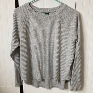 Gray Waffle Sweater